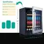 Kalamera Mini Fridge 24” Beverage and Wine Cooler Built-in or Freestanding - 120 Cans & 16 Bottles Capacity Wine Refrigerator Cooler- For Kitchen, Office or Bar with White Interior Light Kalamera Mini Fridge 24” Beverage and Wine Cooler Built-in or Freestanding - 120 Cans & 16 Bottles Capacity Wine Refrigerator Cooler- For Kitchen, Office or Bar with White Interior Light