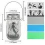 Solar Mason Jar Lights 6 Packs 30 LEDs Fairy String Lights Solar Powered Outdoor Waterproof Mason Jars Hanging Mason Jar Solar Lights Table Decor for Patio Christmas, Garden, Wedding, Yard and Lawn