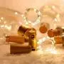 Wein-Flaschen-Lichter mit Korken, 20er Pack, batteriebetrieben, Mini-Feenkerzenketten, DIY, 20 LEDs pro Kette, für Zuhause, Party, Hochzeit, Festival, Indoor Outdoor Dekoration (Warmweiß)