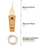 ALED LIGHT Candle Bottle Light, 6 pcs Wine Bottles Cork Lights with Flameless Candle Light 100cm 20 LEDs Silver Wire String Light Battery Powered Starlight for Christmas, Wedding, Party, Decoration