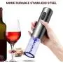 Ouvre-bouteille électrique REDMOND, Rechargeable Sans Fil en Acier Inoxydable Automatique avec Coupe-Cork, Extracteur de Bouchon, Base de Coupe-Cork pour Usage Domestique, WO002