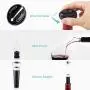 EZBASICS Electric Wine Bottle Opener kit Rechargeable Automatic Corkscrew contains Foil Cutter Vacuum Stopper and Wine Aerator Pourer with USB Charging Cable for Wine Lover 4-in-1 Gift Set EZBASICS Electric Wine Bottle Opener kit Rechargeable Automatic Corkscrew contains Foil Cutter Vacuum Stopper and Wine Aerator Pourer with USB Charging Cable for Wine Lover 4-in-1 Gift Set