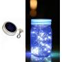 zuoshini Solar Mason Jar Lights Hanging Solar Mason Jar Lid Lights Solar Garden Lights Mason Jars with Lids Solar Jar Lid String Lights LED Waterproof Fairy Jar Lids Lights (Not Including jar)