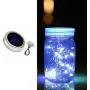 Solar Mason Jar Laternen Hängende Solar Mason Jar Deckel Laternen Solar Garten Laternen Mason Jar Laternen mit Deckeln Solar Jar Deckel Lichter LED Wasserdicht Zauberlaternen (Nicht inklusive Glas)