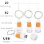 Lumières pour Bouteilles de Vin Rechargeables USB avec Wyre de 80 Pouces, Guirlande Lumineuse Miniature Colorée LED avec 20 Lumières Blanches Chaudes pour Mariage, Festival, Halloween (2 Ensembles) Lumières pour Bouteilles de Vin Rechargeables USB avec Wyre de 80 Pouces, Guirlande Lumineuse Miniature Colorée LED avec 20 Lumières Blanches Chaudes pour Mariage, Festival, Halloween (2 Ensembles)