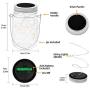OxyLED 6 Pack Mason Jar Solar Lights + Solar String Lights Outdoor