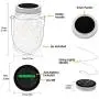 OxyLED 6 Pack Mason Jar Solar Lights + Solar String Lights Outdoor OxyLED 6 Pack Mason Jar Solar Lights + Solar String Lights Outdoor