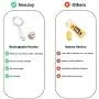 NeoJoy Aufladbare Weinflaschen-Lichter, LED-Korkenzieher-Lichter, USB-Feenlichtketten, Dekoration für Partys, warmweiß