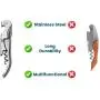 Professional Waiter´s Corkscrew for all Cork Stoppered and Beer Cap Bottles-Stainless Steel Lightweight Corkscrews for Wine Bottles-Set of 1 Wine Opener Used for the Best Waiters Professional Waiter´s Corkscrew for all Cork Stoppered and Beer Cap Bottles-Stainless Steel Lightweight Corkscrews for Wine Bottles-Set of 1 Wine Opener Used for the Best Waiters