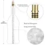 LANMU Weinzeug-Fackel-Set, Zitronella-Öl-Laternen, Zaunlaternen, Außenschutz Laternen Wandhalterung mit Fackelwickel, Veranda Fackel Dekoration, Whiskey-Flasche Hardware Set, DIY Heimwerker Fackel Dekoration (Schwarz)