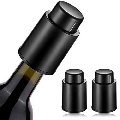 penobon Wine Bottle Stoppers with Vacuum, Wine Vacuum Stopper Keep Fresh, Wine Preserver with Time Scale Record,Reusable Wine Stopper Fits most of Wine Bottles.Best Wine Gifts for Wine lovers[2 PACK]