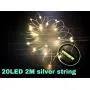 Solar String Lights mit Mason Jar Deckel, Warme Weiß, 6er Pack, 20 LED, Wasserdicht, Hänge-Fairy-Sternbeleuchtung für Standard-Mason-Jars, für Patio, Hochzeit, Laternen, Tischdeko (Warme Weiß)