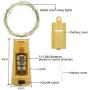 Wine Bottle Cork Lights, 15 Pack 20 LED Battery Operated Wine Bottle Lights Waterproof Fairy Copper Wire Mini String Lights for DIY, Christmas, Wedding Decor(Cold White)