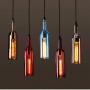 HLIGHT Wine Bottle Glass Modern Pendant Lamps, Chandelier for Kitchen Art Home Deco Dining Table, Champagne Bar Counter Decor Light