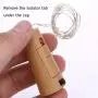 VOKRY Weinvorratsleuchten mit Korken, 20 LED-Batterieleuchten, Mini-Kupferdraht-Leuchten zur individuellen Gestaltung, Party, Weihnachten, Thanksgiving, Hochzeit (Warmweiß, 8er-Pack)