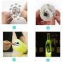 Xfunjoy LED Coaster, LED Sticker Lights, LED Bottle Lights Cup Holder Lights for Wine Liquor Bottle, Bottle Sparklers for Champagne, Party, Bar 12Pcs ,Colourful,Pattern Design