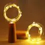 Guirlande Lumineuse LED 30 avec Bouteilles, Fil en Cuivre avec Bouchon, Éclairage Étoilé à Fonctionnement Solaire pour Décoration DIY Halloween Noël Mariage Fête Intérieur Extérieur (Blanc Chaud)