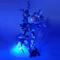 UNIQLED 10 Packs 20 LED Wine Bottle Cork Starry String Lights Battery Operated Fairy Night Wire Lights for DIY Wedding Decor Party Christmas Holiday Decoration (Blue)