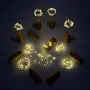 SODELIC Korken-Lichter für Weinflaschen, 10er-Set, 2,0 m (6,5 ft) mit 20 LEDs, wasserdicht, batteriebetrieben, silberne Draht-Lichterketten für Spirituosenflaschen, Basteln, Party, Halloween, Weihnachten, Bar Dekoration, warmweiß…