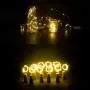 EASSION Weiniglas-Lichter mit Korken, 6,6 m 20 LED Akkubetriebene Lichterkette für DIY, Party, Dekoration, Weihnachten, Halloween, Hochzeit (Warme Weiß, 10er Pack)