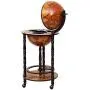Vintage Globe Weinstand Flaschenhalter Deko, Hellbraun
