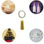 LiXiongBao 4er Pack 6,6 Ft 20 LED Akku-betriebene Mini Feen-Lichter Weinvorratsleuchten mit Korken für DIY, Party, Dekoration, Weihnachten, Halloween, Hochzeit, Outdoor, Terrasse, Garten, Wegbeleuchtung (Warmweiß)