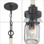 Optimant Lighting Mason Jar Pendant Lighting, Mini Farmhouse Hanging Light Fixture for Kitchen Island, Hallway, Sink, Foyer and Bedroom Optimant Lighting Mason Jar Pendant Lighting, Mini Farmhouse Hanging Light Fixture for Kitchen Island, Hallway, Sink, Foyer and Bedroom
