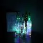 12er Set Farbige Weinlichtketten mit Korken, 7ft 20 LED Mini Wein Kork Lichtketten mit Kupferdraht, Batteriebetrieben, Sternebeleuchtung zur individuellen Gestaltung, Hochzeit, Party (Mehrfarbig)