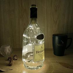 LOFTPLUS Bottle Lights Golden Metal Warm White Lights 1AA Battery-Operated with Daily Timer 6hours Blinking & All The Time On Modes