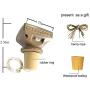 ZYLiWoo Starry Love Bottle Lights Solar Wine Bottle Lights 12 Packs 20LED Outdoor Waterproof Fairy Light Strings for Recycling Wine Bottle Decoration
