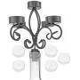 Southern Homewares Wine Bottle Topper Candelabra 5 Tea Light Holder With Candles