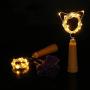 LED Weinbottich mit Korken – 20 LEDs, Batteriebetrieb für Party, Hochzeit, Weihnachten, Halloween, Bar Dekoration – Warmer Weißton
