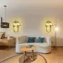 CANMEIJIA Rustikale Wandleuchten aus Glasbehältern, Wanddekoration mit Glasbehältern für die Wand mit Fernbedienung LED-Farbspielen, 6-Stunden-Timer mit Blumenleuchten, Set von 2