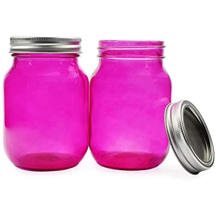 Cornucopia 16oz Plastic Mason Jars (8-Pack); PET BPA-Free Mason