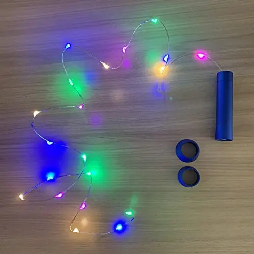 Lumière pour Bouteille LOFTPLUS Bleu Métal Lumières LED Multi-Couleurs 1AA Alimentée Fonction Chronomètre 6 Heures pour la Fête des Mères, Halloween, Thanksgiving, Noël Lumière pour Bouteille LOFTPLUS Bleu Métal Lumières LED Multi-Couleurs 1AA Alimentée Fonction Chronomètre 6 Heures pour la Fête des Mères, Halloween, Thanksgiving, Noël