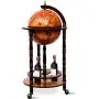 Vintage Globe Weinstand Flaschenhalter Deko, Hellbraun