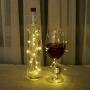 Wine Bottle Lights with Cork,USB Rechargeable LED Fairy Lights 4 Pack 20 LED USB Powered Cork Shape Mini String Light for Wedding,Christmas,Party,Halloween,Birthday,Bar Decoration (Warm White)