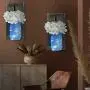 Appliques Rustiques Bocal Mason Décoration Murale, Décoration Murale Artisanale Suspendue avec Minuterie 6 Heures Lumières LED Fairies et Fleurs, Appliques Mason Rustiques pour Décoration Salon Intérieur Cuisine Ensemble de 2 (Bleu) Appliques Rustiques Bocal Mason Décoration Murale, Décoration Murale Artisanale Suspendue avec Minuterie 6 Heures Lumières LED Fairies et Fleurs, Appliques Mason Rustiques pour Décoration Salon Intérieur Cuisine Ensemble de 2 (Bleu)
