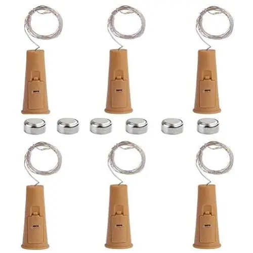 Wine Bottle Lights with Cork 6 Pack-3 Dimmable Modes 6 Spare Battery - for DIY, Party, Decor, Christmas, Halloween,Wedding(Warm White) Wine Bottle Lights with Cork 6 Pack-3 Dimmable Modes 6 Spare Battery - for DIY, Party, Decor, Christmas, Halloween,Wedding(Warm White)