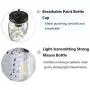 EUL Klassischer Mason Jar Leuchten, Klar Glas Hängeleuchte, Stecker Pendelleuchte, Ölbronze Finish