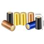 200 Pieces PVC Heat Shrink Capsules Wine Shrink Wrap Wine Bottle Capsules Shrink Caps for Wine Cellars and Home Use (Black, Navy Blue, Gold, Rose Gold)