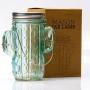 Tipsy Umbrella Cactus Shaped Mason Jar Light - Cactus Decor / Cactus Room Decor /Cactus Lamp (Single)