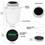 OxyLED 6 Pack Mason Jar Solar Lights, 40 LED Fairy Lights Solar Powered with Jars and Hangers, Waterproof Hanging Solar Lights Outdoor, Decorative Solar Lanterns for Home Garden Patio Party Wedding