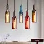 Glas Weinlampen Flaschen, Moderne Hängeleuchten, Chandelier für Küche, Kunst, Heimdekor, Esstisch, Champagnerbar, Dekorbeleuchtung