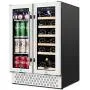 Réfrigérateur Vin et Boissons TYLZA 24 Pouces Double Zone avec Contrôle de Température Mémoire, Autoportable ou Entièrement Intégré, Mini Frigo Vin Bière, Capacité 18 Bouteilles et 57 Canettes Réfrigérateur Vin et Boissons TYLZA 24 Pouces Double Zone avec Contrôle de Température Mémoire, Autoportable ou Entièrement Intégré, Mini Frigo Vin Bière, Capacité 18 Bouteilles et 57 Canettes