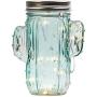 Tipsy Umbrella Cactus Shaped Mason Jar Light - Cactus Decor / Cactus Room Decor /Cactus Lamp (Single)