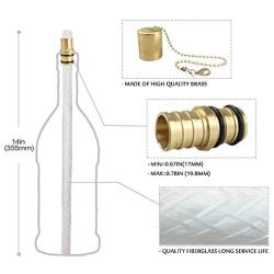 EricX Light Wine Bottle Torch Kit 4 Pack, Includes 4 Long Life Torch Wicks ,Brass Torch Wick Holders And Brass Caps - Just Add Bottle for an Outdoor Wine Bottle Torch