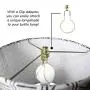 DIY Flaschenlampe-Set – Lampen-Sets Ermöglichen die Herstellung einer Weinflaschenlampe oder anderer Flaschenlampen – Lampen-Set zum Basteln mit einer Spirituosenflasche (Nickelfinition mit Silberkabel)