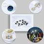 8 Modes Solar Umbrella Lights + 8 Pack 20 LEDs Solar Wine Bottle Lights with Cork