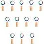 12er Set 20 LED Weinvorratsleuchten mit Kork, 6,5m/2M Kupferdraht Korkleuchten, Batteriebetriebene Flaschen Korkstringleuchten für DIY Party Dekoration, Weihnachten Hochzeit Festival - Bunt